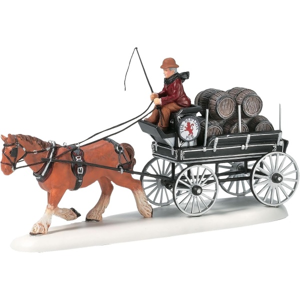 Department 56 Dickens' Village Accessories The Red Lion Pub Horse Drawn Beer