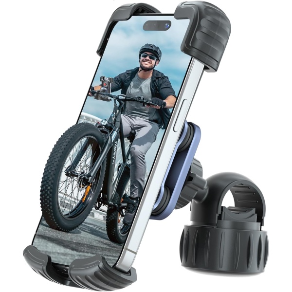 Motorcycle Phone Mount Holder - Upgrade Vibration Dampener - 360° Rotatable