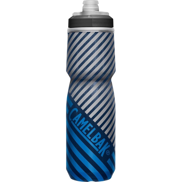 CamelBak Podium Chill Bike Insulated Squeeze Water Bottle Navy Stripe, 24oz