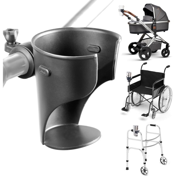 DELTA Bicycle Drink Holder Holdits Grande Black