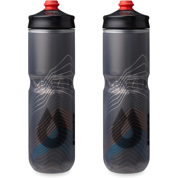 HydraPak Polar Surge Insulated Bike Water Bottle 2-Pack (20oz or 24oz)