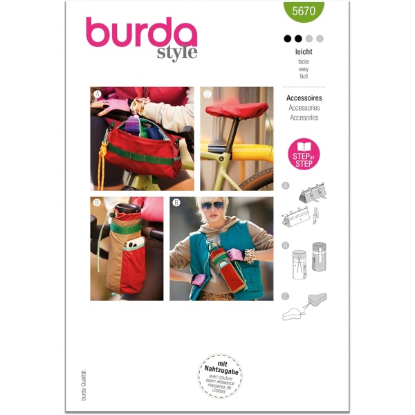 Burda Style 5670 Sewing Pattern for Bike Accessories